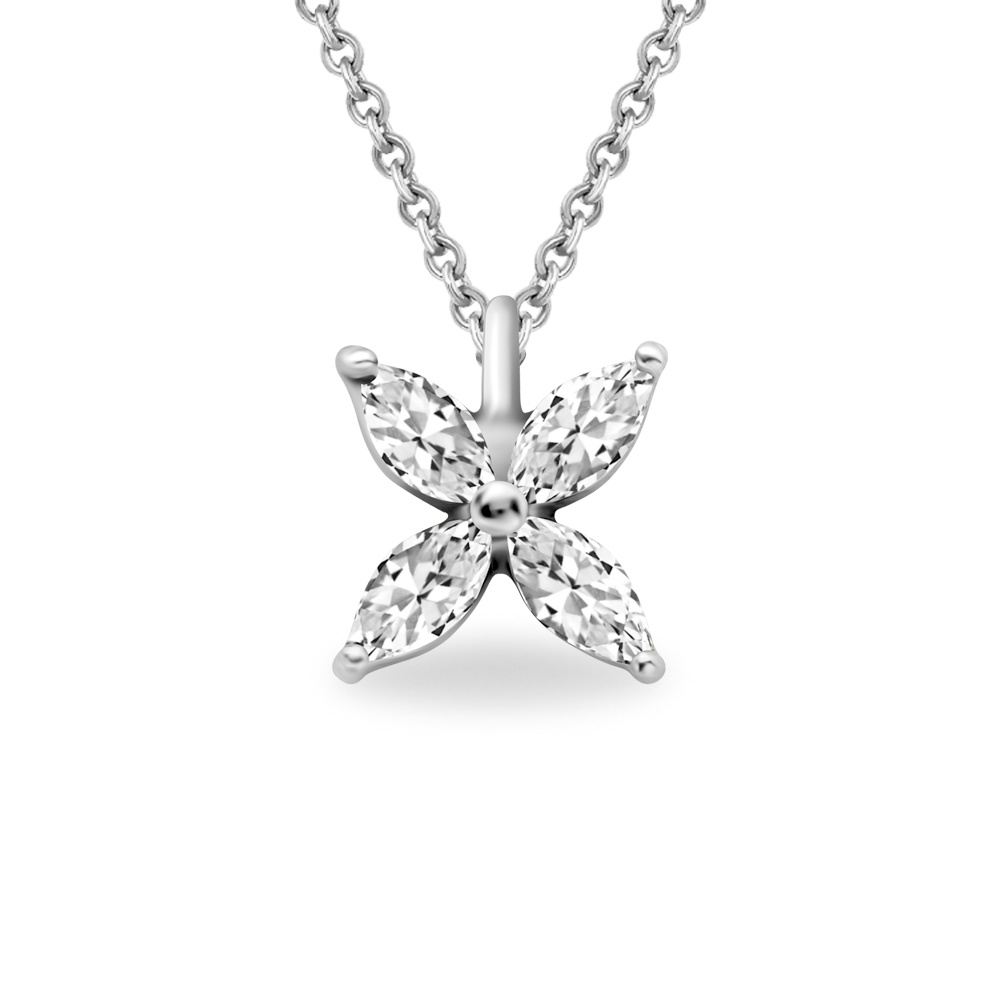 

Колье из серебра 45 см 585Gold 706000646, фианит, 706000646