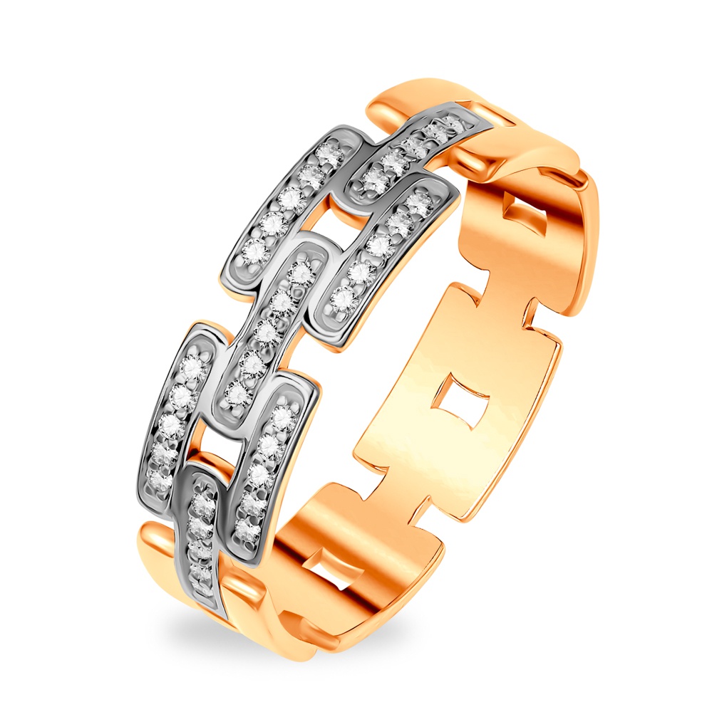 

Кольцо из серебра р.  585Gold 701013100, фианит, 701013100