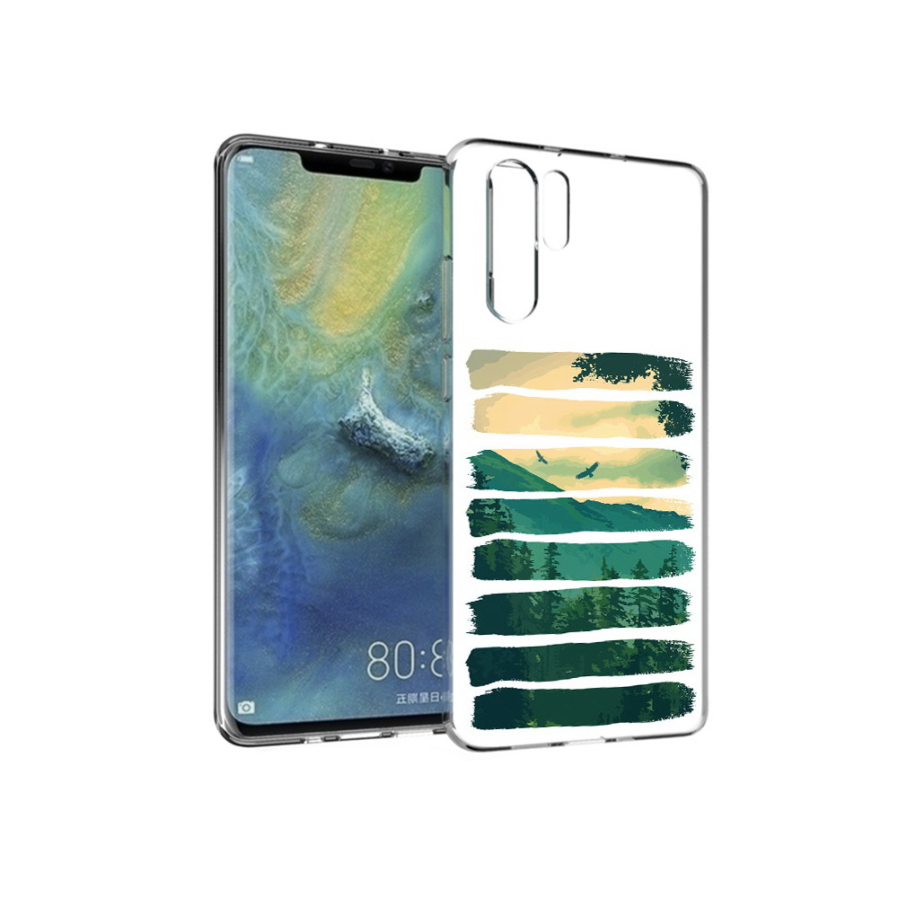 

Чехол MyPads Tocco для Huawei P30 Pro Лесная чаща, Прозрачный, Tocco