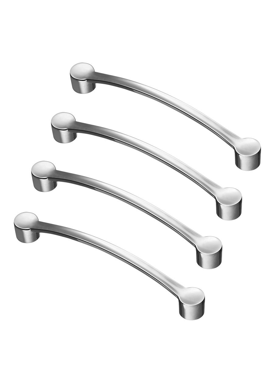 

Комплект из 4 шт ручка-скоба 128 мм KERRON S-2081-128 хром, S-2080