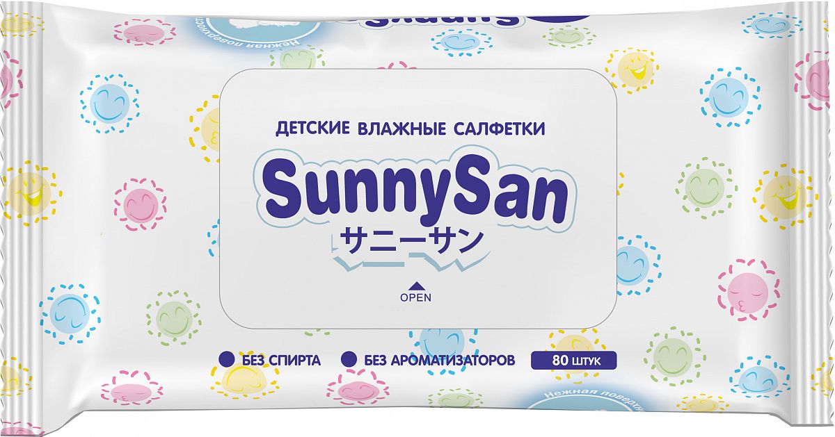 фото Влажные салфетки sunnysan 80шт 211461847