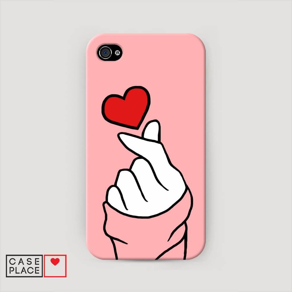 

Пластиковый чехол "Милое сердечко" на Apple iPhone 4, 10120-5