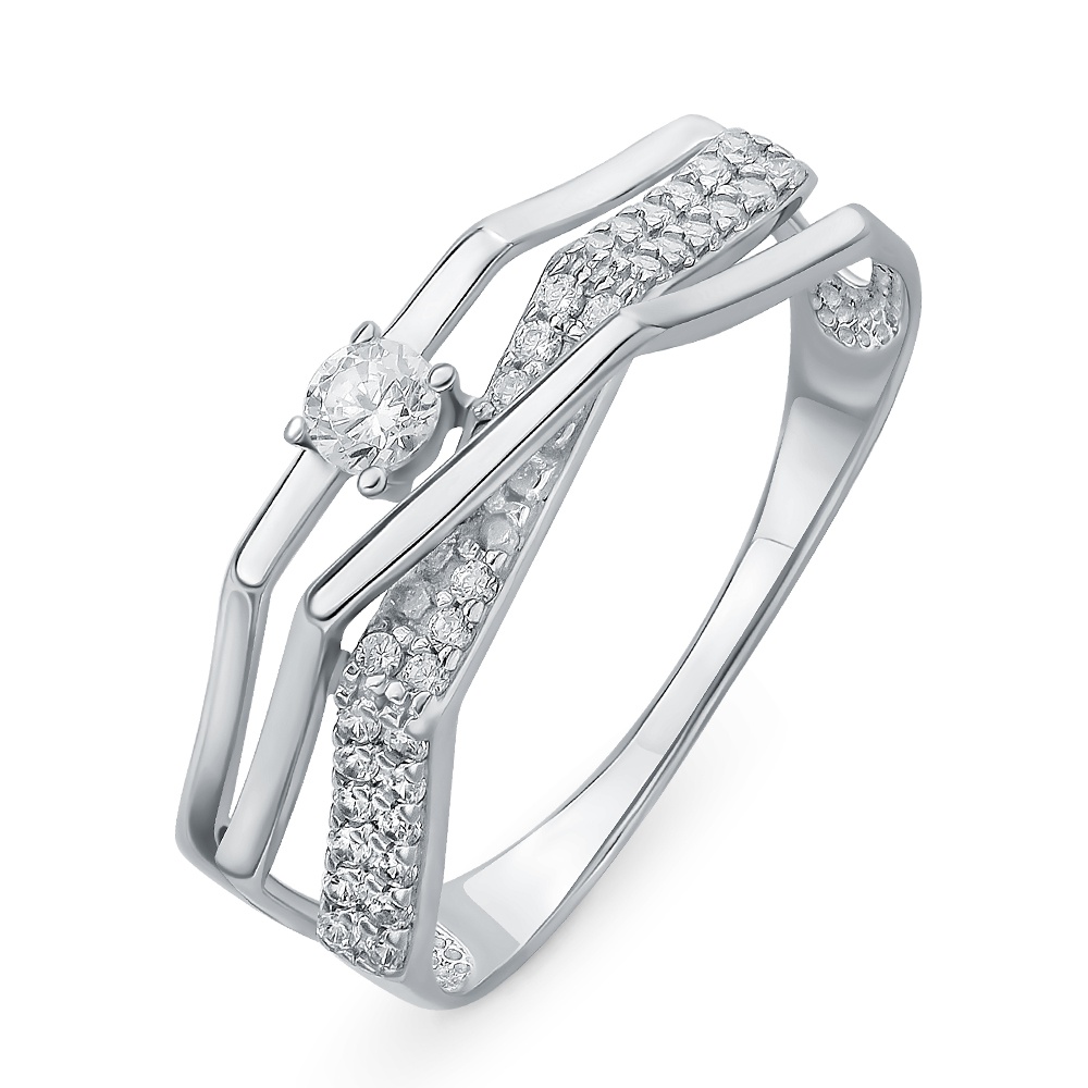 

Кольцо из серебра р. , 585Gold 701013902, фианит, 701013902
