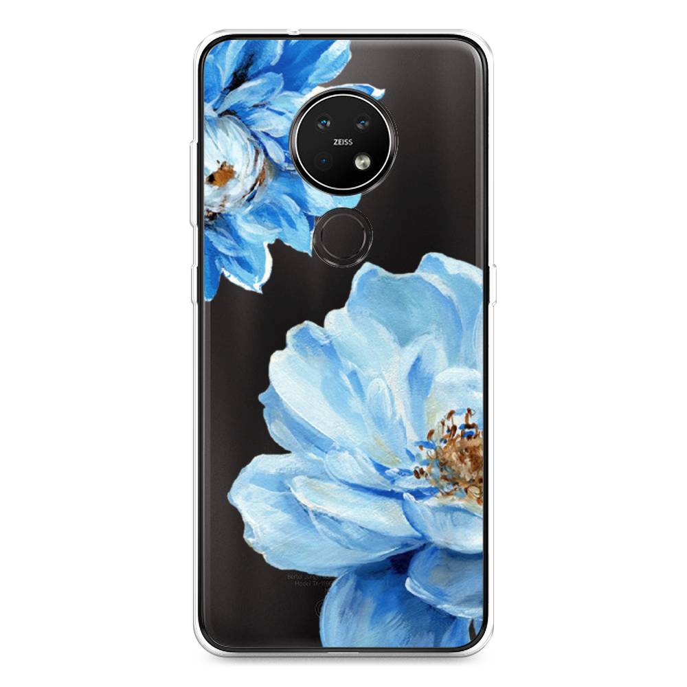 

Чехол Awog на Nokia 7.2 / Нокиа 7.2 "Голубые клематисы", Голубой, 123150-8