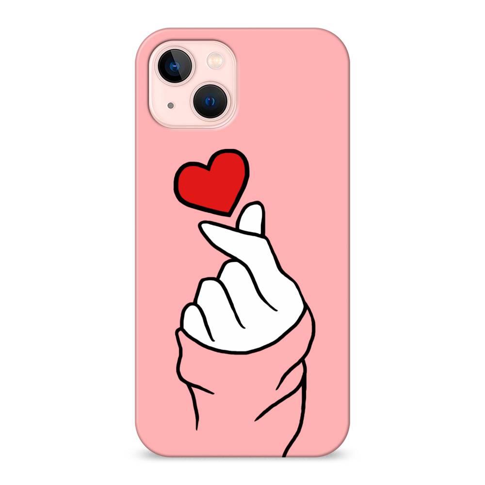 

Пластиковый чехол "Милое сердечко" на Apple iPhone 13, 14220-5