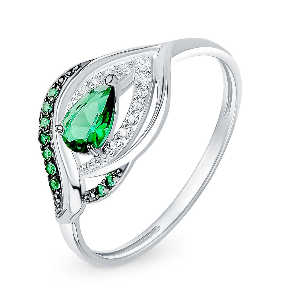 

Кольцо из серебра р.  585Gold 701013326, фианит, 701013326