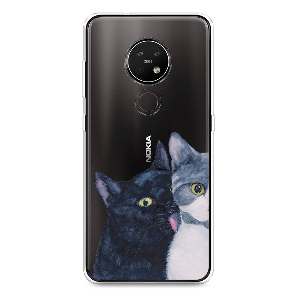 

Чехол Awog на Nokia 7.2 / Нокиа 7.2 "Кошачья любовь", Синий, 123150-1