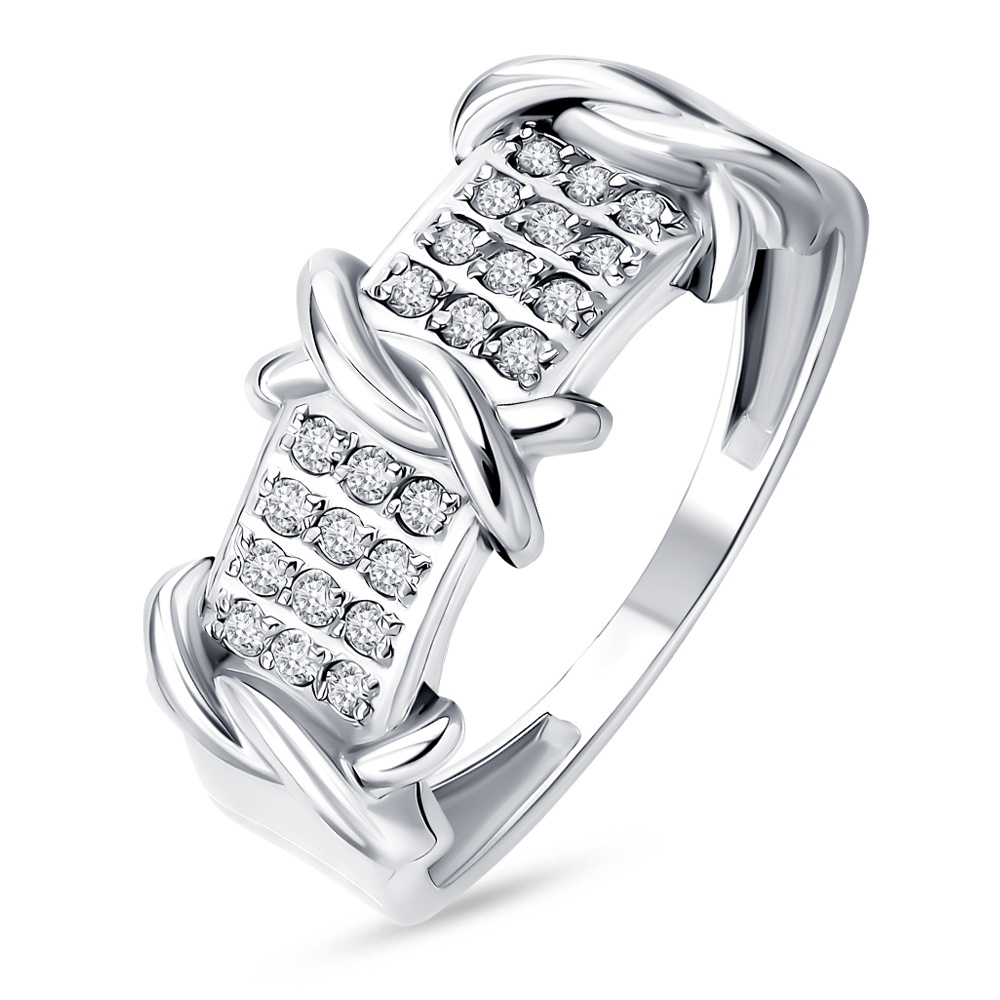 

Кольцо из серебра р. , 585Gold 701013783, фианит, 701013783