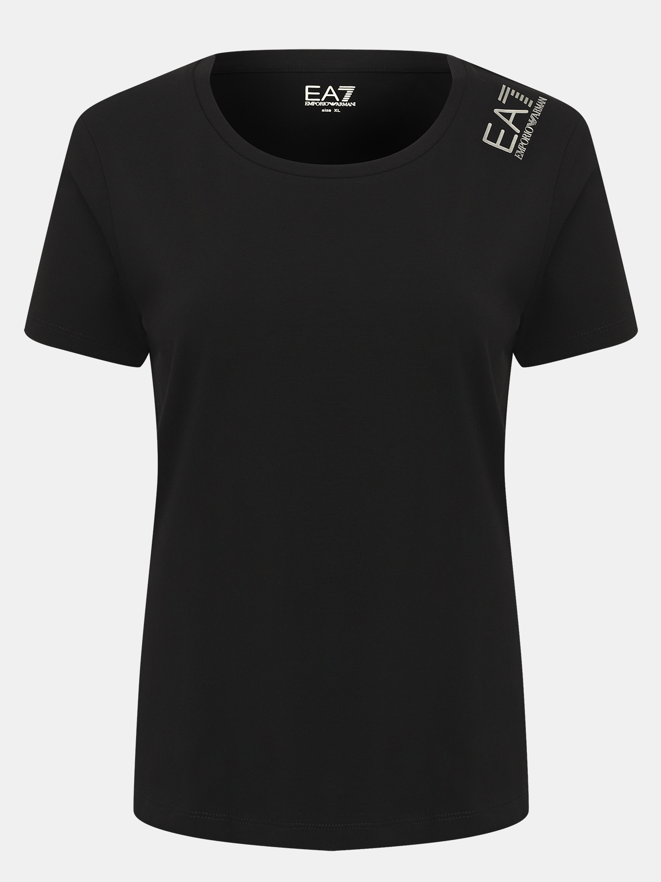 

Футболка женская EA7 EMPORIO ARMANI 470466 черная 44-46 RU, Черный, 470466
