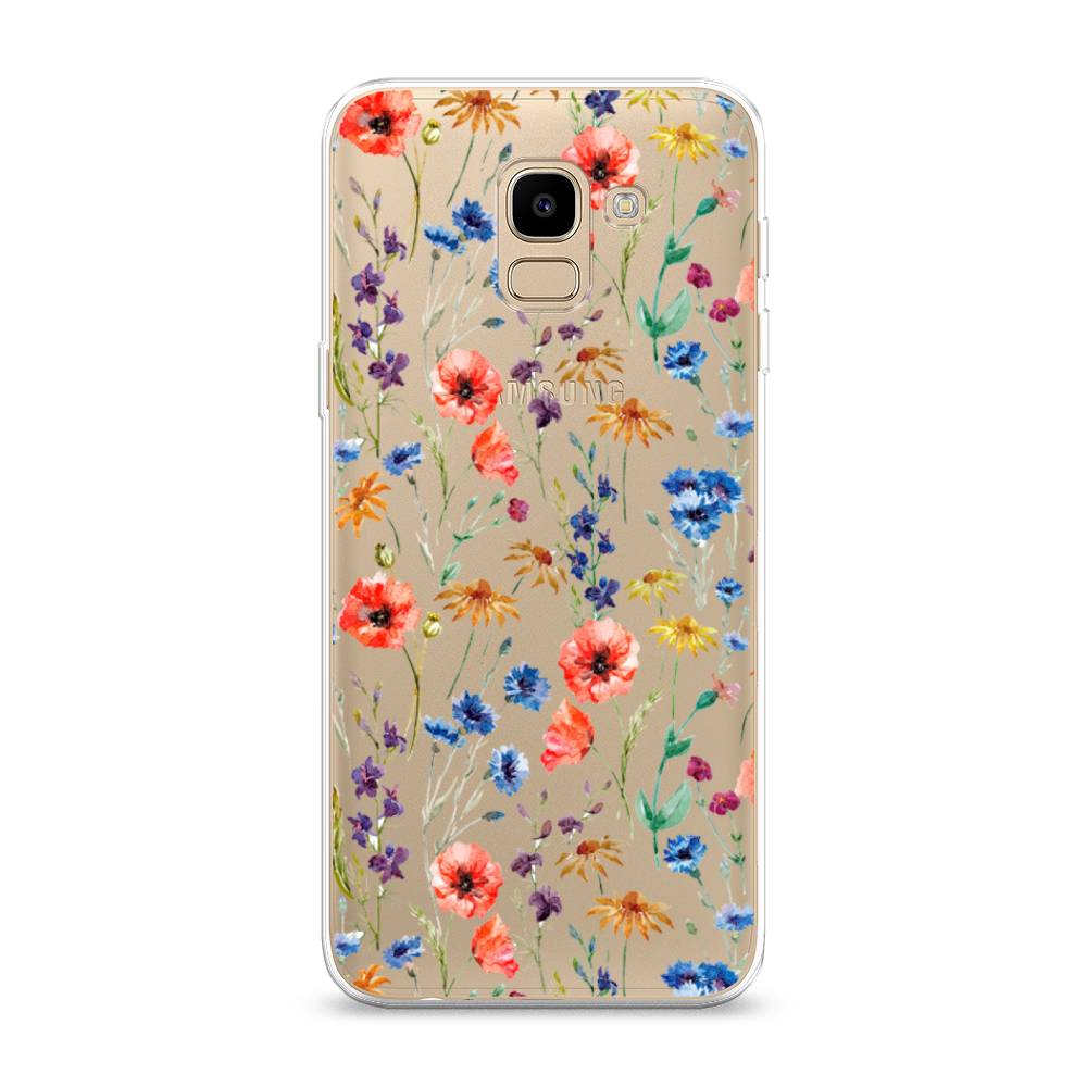 

Чехол Awog "Маки и васильки фон" для Samsung Galaxy J6 2018, 26150-8