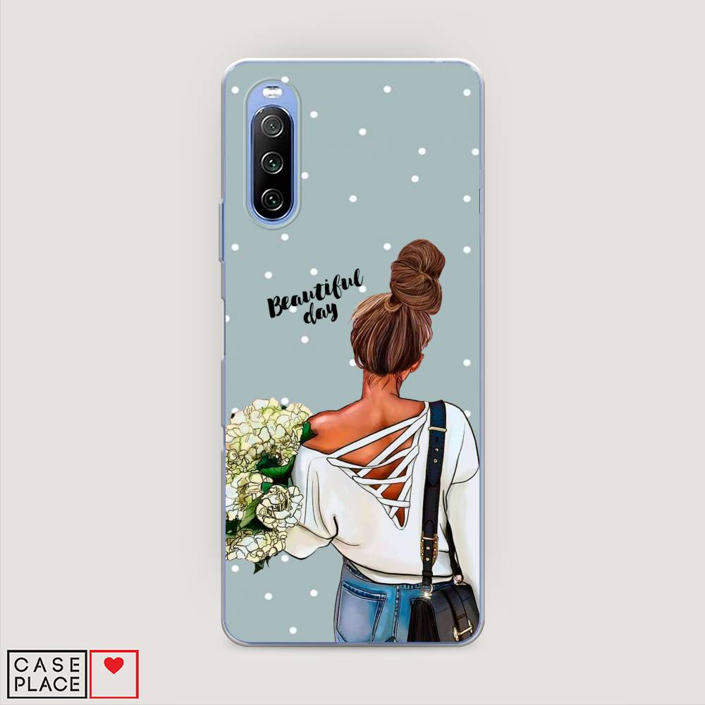 

Чехол Awog на Sony Xperia 10 III "Beautiful day", Голубой;коричневый;бежевый, 54950-6