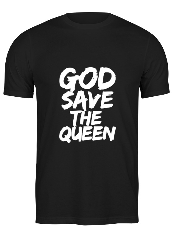 

Футболка мужская Printio God save the queen (боже, храни королеву) черная M, Черный, God save the queen (боже, храни королеву)
