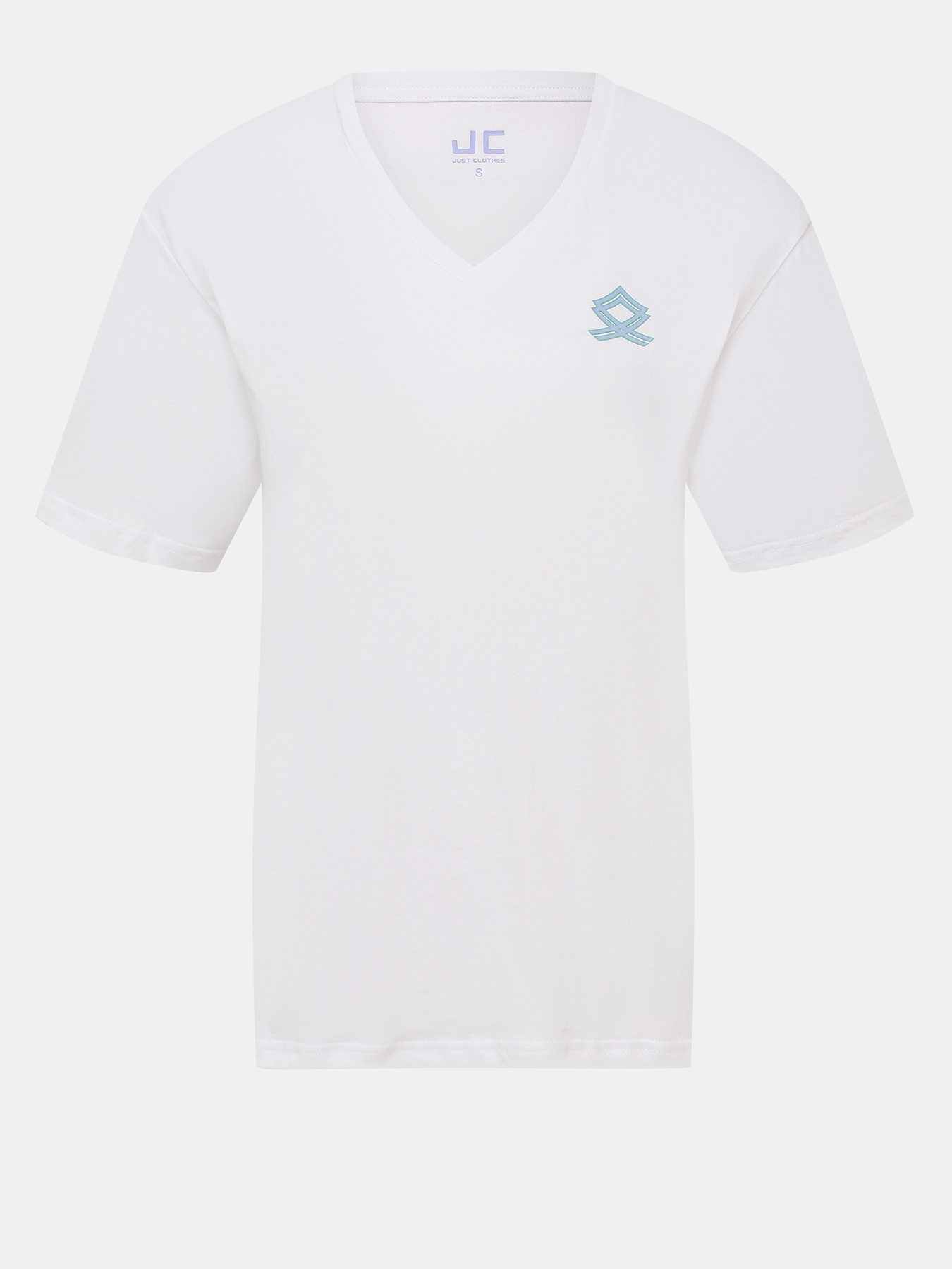 

Футболка женская Just Clothes 000001427 белая 50 RU, Белый, 000001427