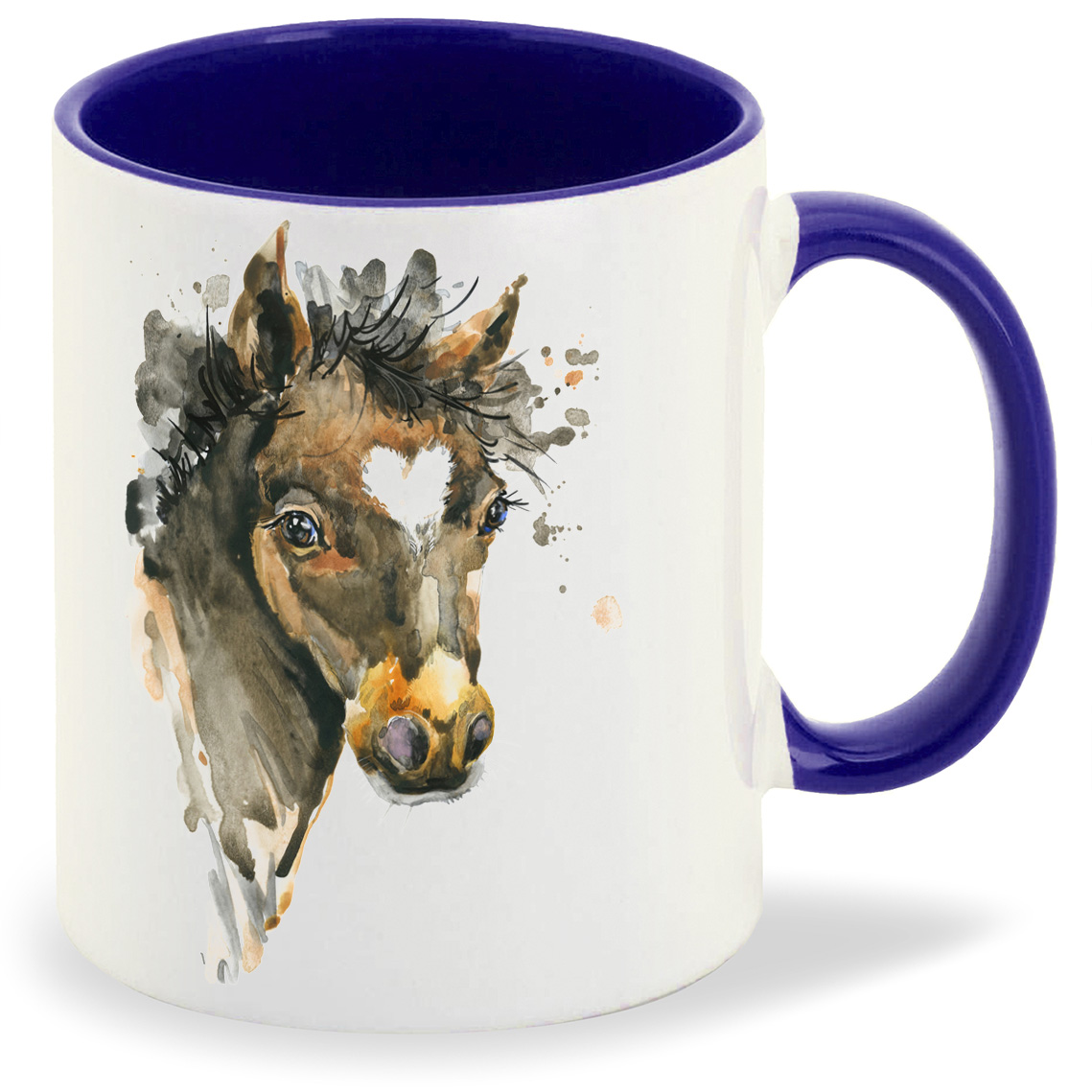 фото Кружка coolpodarok краски лошадь с сердечком