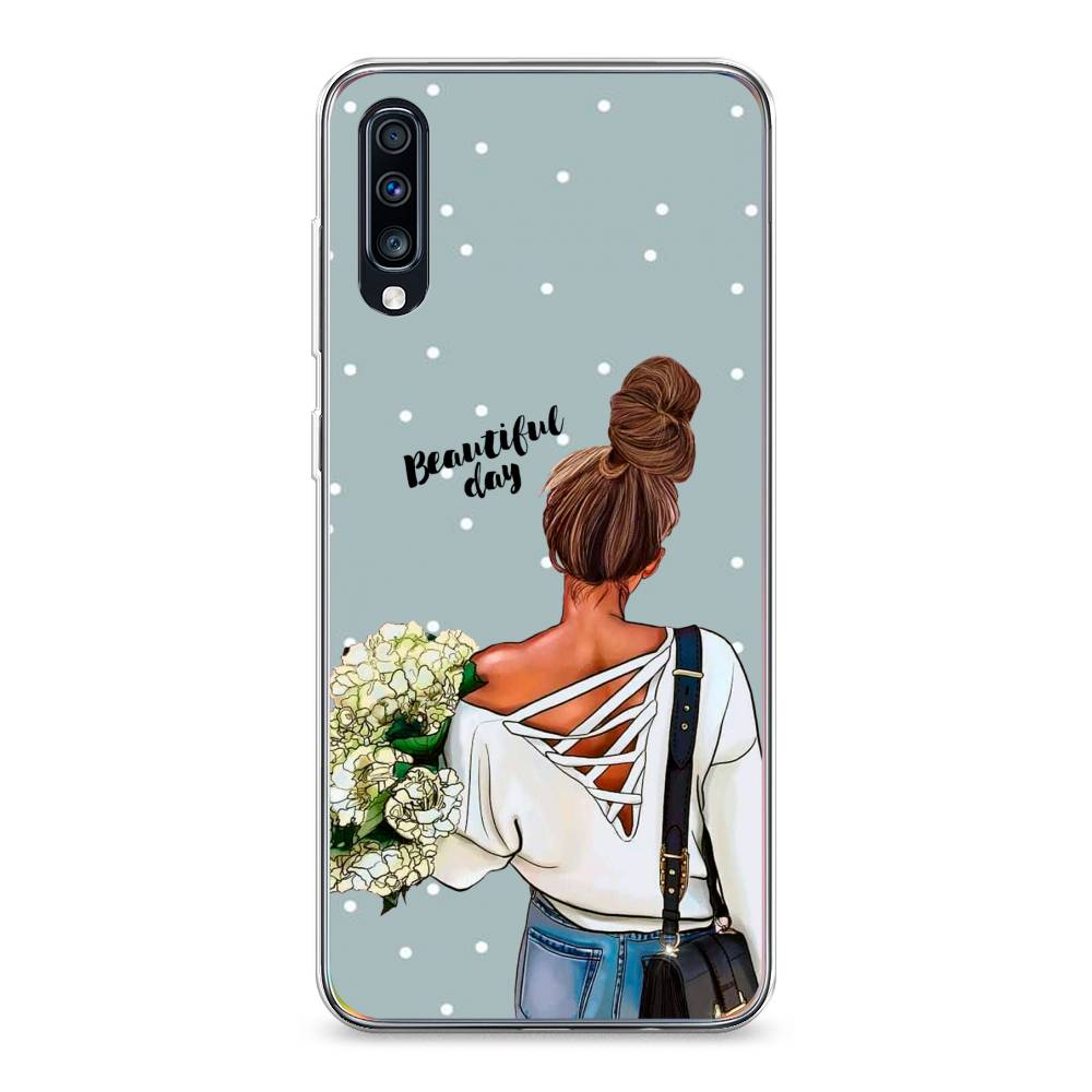 

Чехол Awog на Samsung Galaxy A70 "Beautiful day", Голубой;коричневый;бежевый, 28150-6