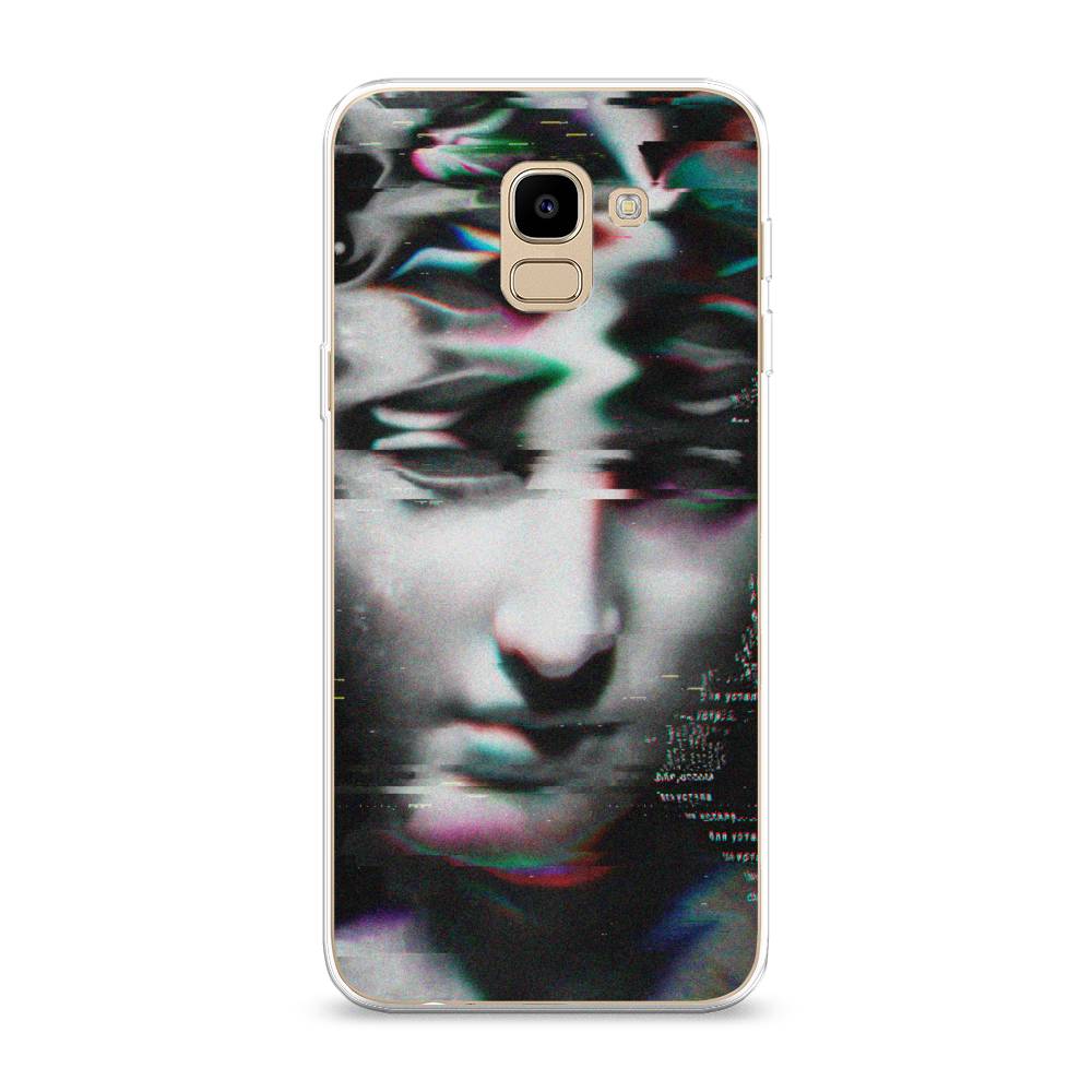 

Чехол Awog на Samsung Galaxy J6 2018 "Glitch Art", Серый, 26150-9