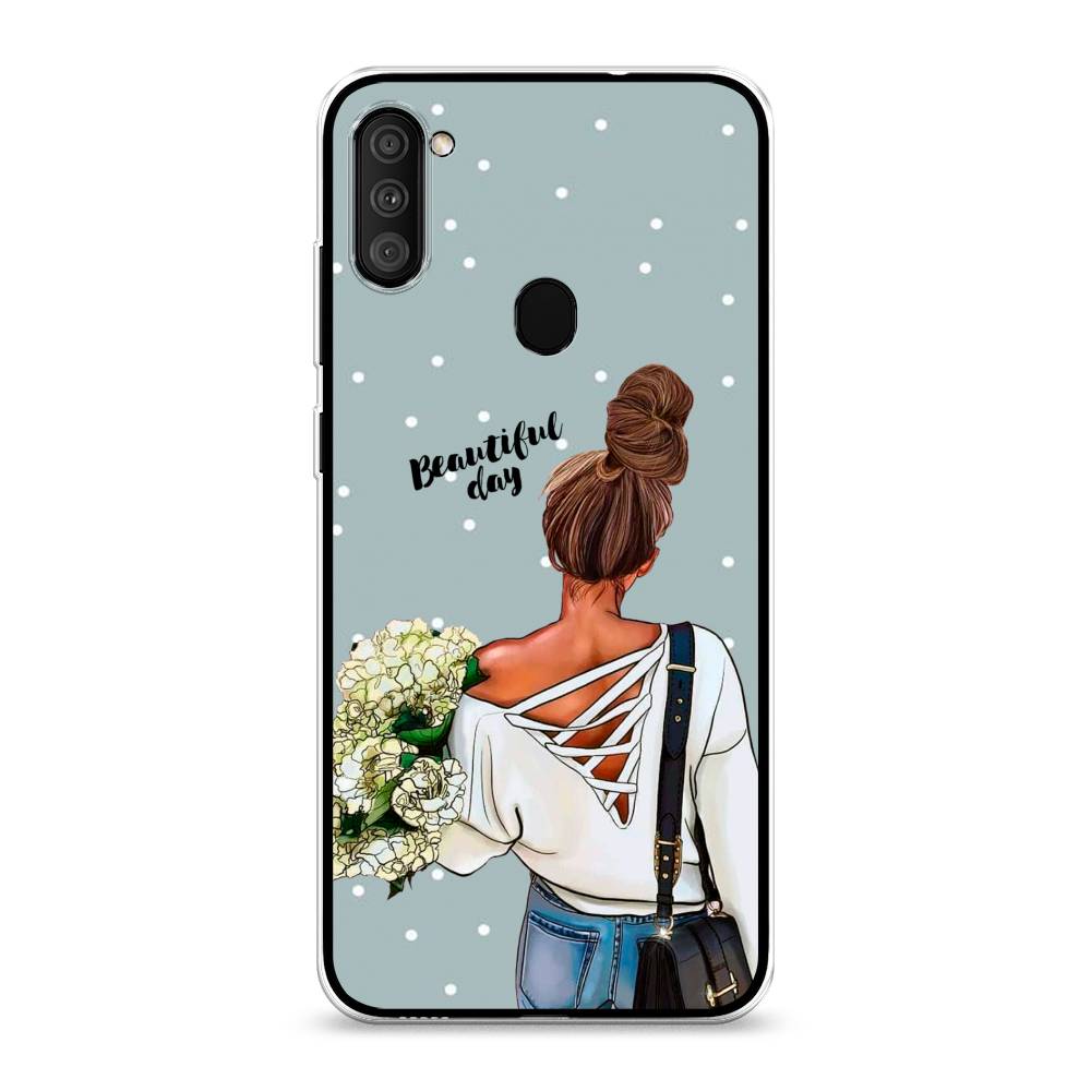 

Чехол Awog на Samsung Galaxy A11 / Самсунг A11 "Beautiful day", Голубой;коричневый;бежевый, 2100150-6