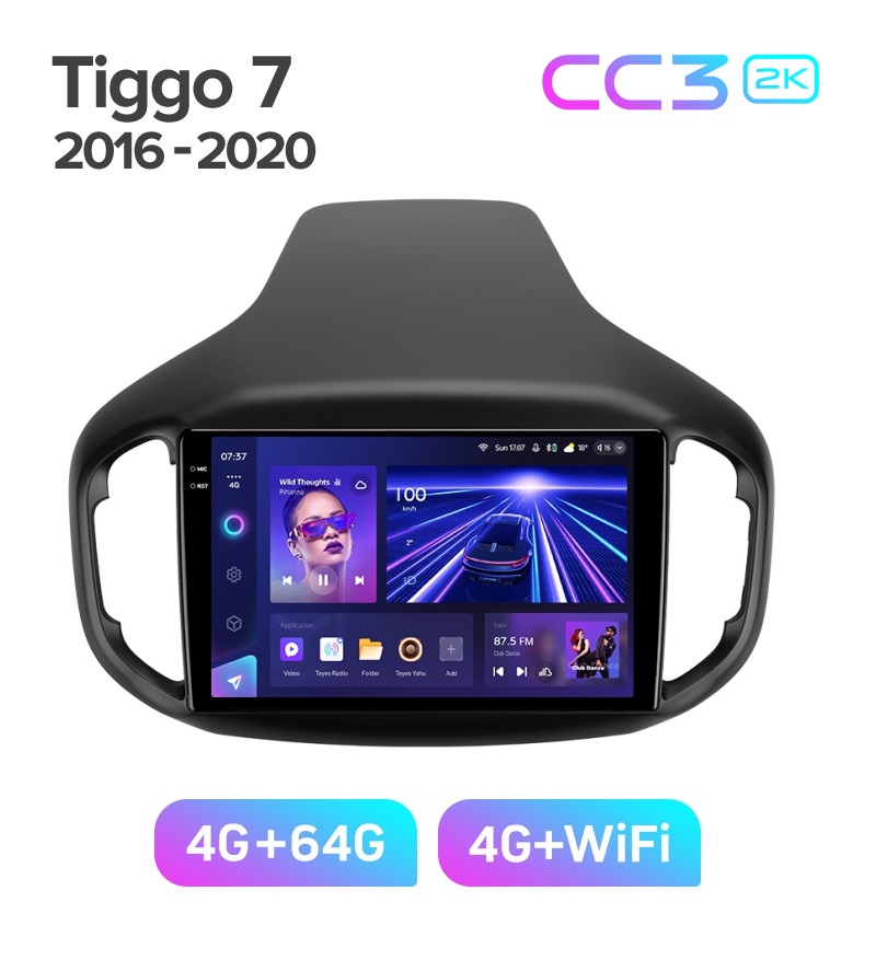 Магнитола TEYES CHERY TIGGO 7 2016-2020 г CC3 2K 464ГБ 3889000₽