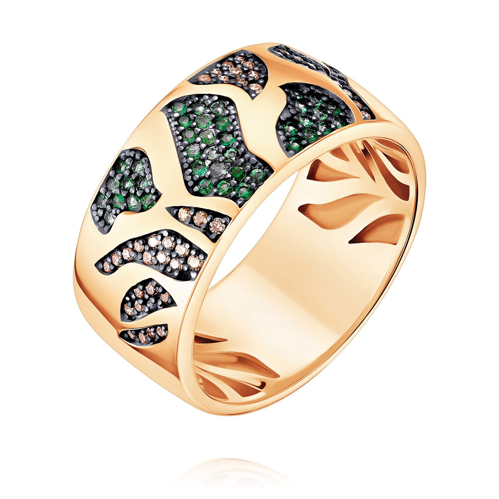 

Кольцо из красного золота р.  ADAMAS 14040458/01-А50Ч-483, изумруд/бриллиант, 14040458/01-А50Ч-483