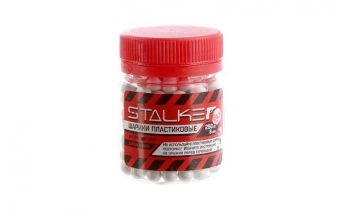 Шарики Stalker пластиковые 6 мм, 0,25 гр 250 шт