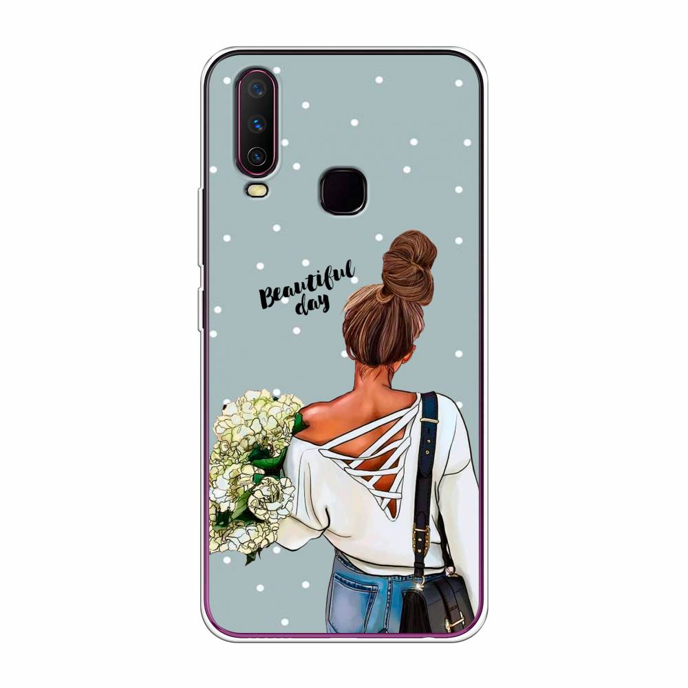 

Чехол Awog на Vivo Y17 "Beautiful day", Голубой;коричневый;бежевый, 261750-6