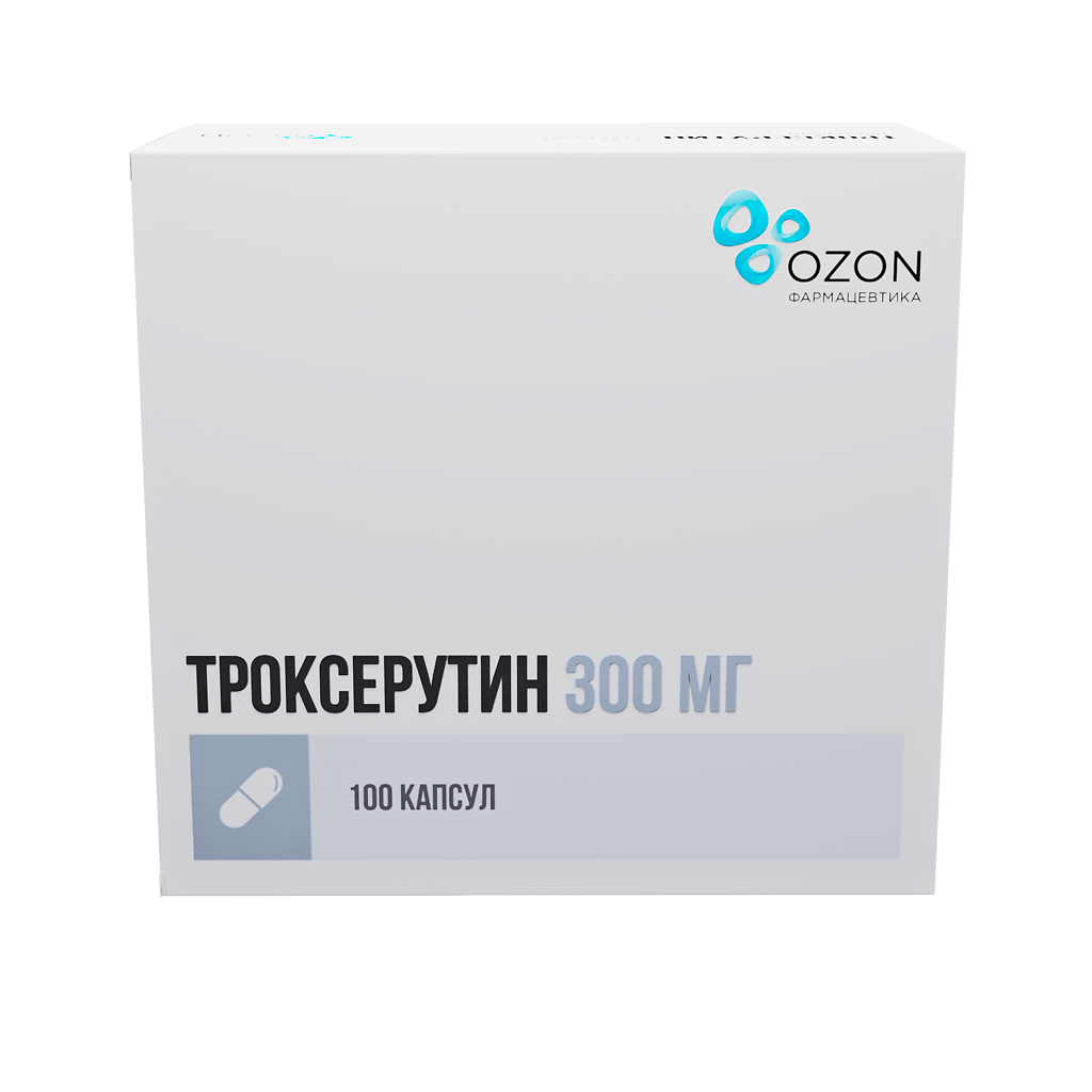 Купить Троксерутин капсулы 300 мг 100 шт., Озон ООО