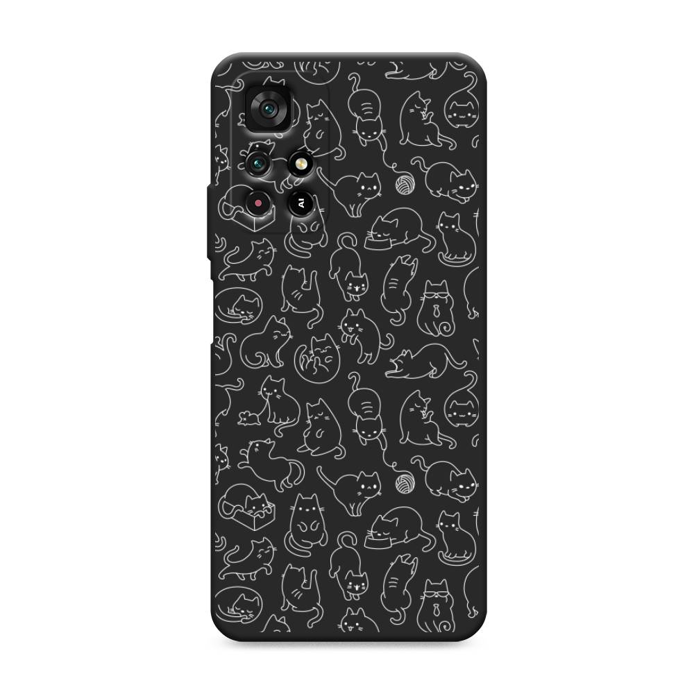 

Чехол Awog на Poco M4 Pro 5G/Redmi Note 11S 5G "Шкодливые котики", Разноцветный, 311852-1
