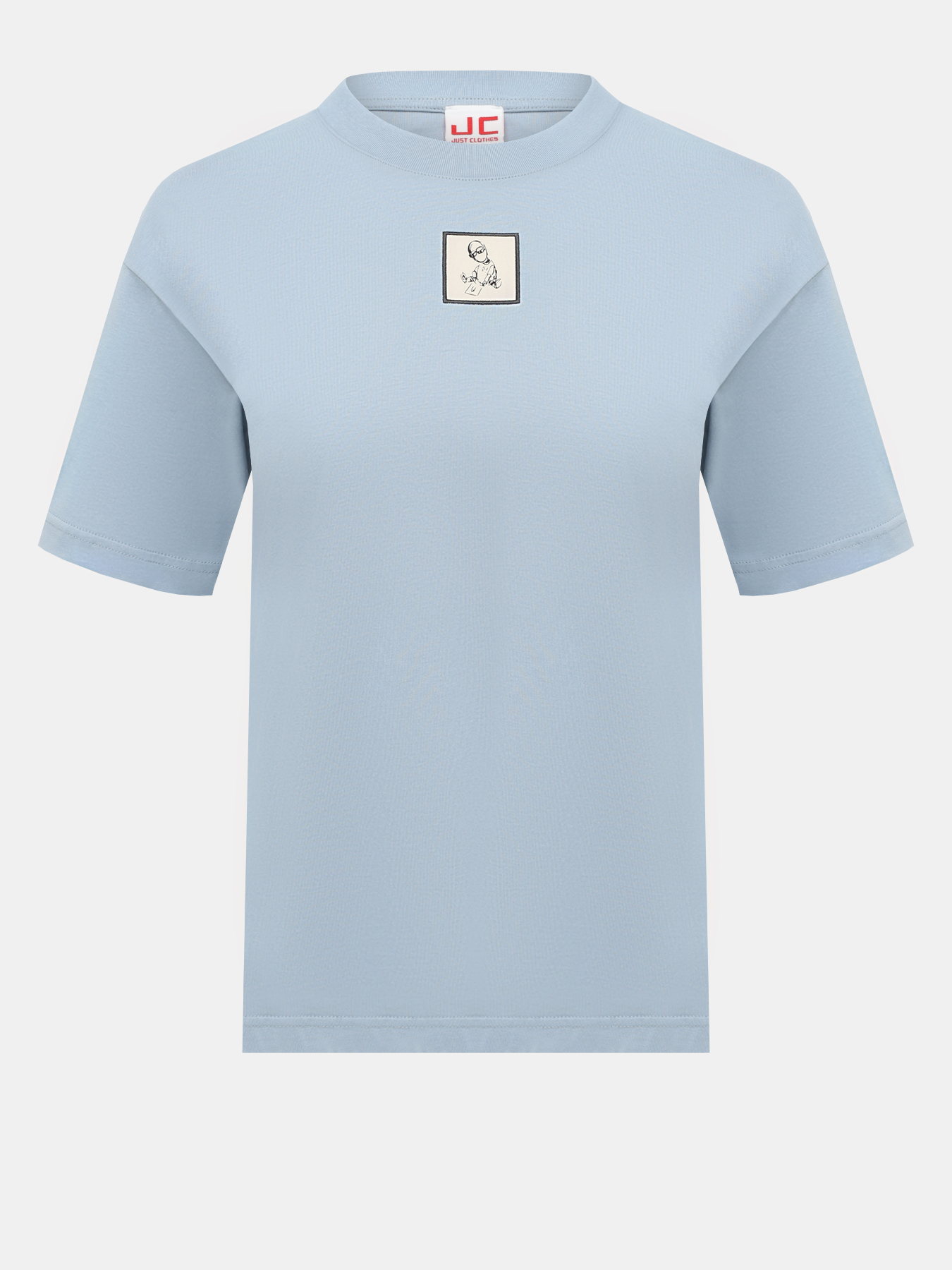 

Футболка женская Just Clothes 000000595 голубая 42 RU, Голубой, 000000595