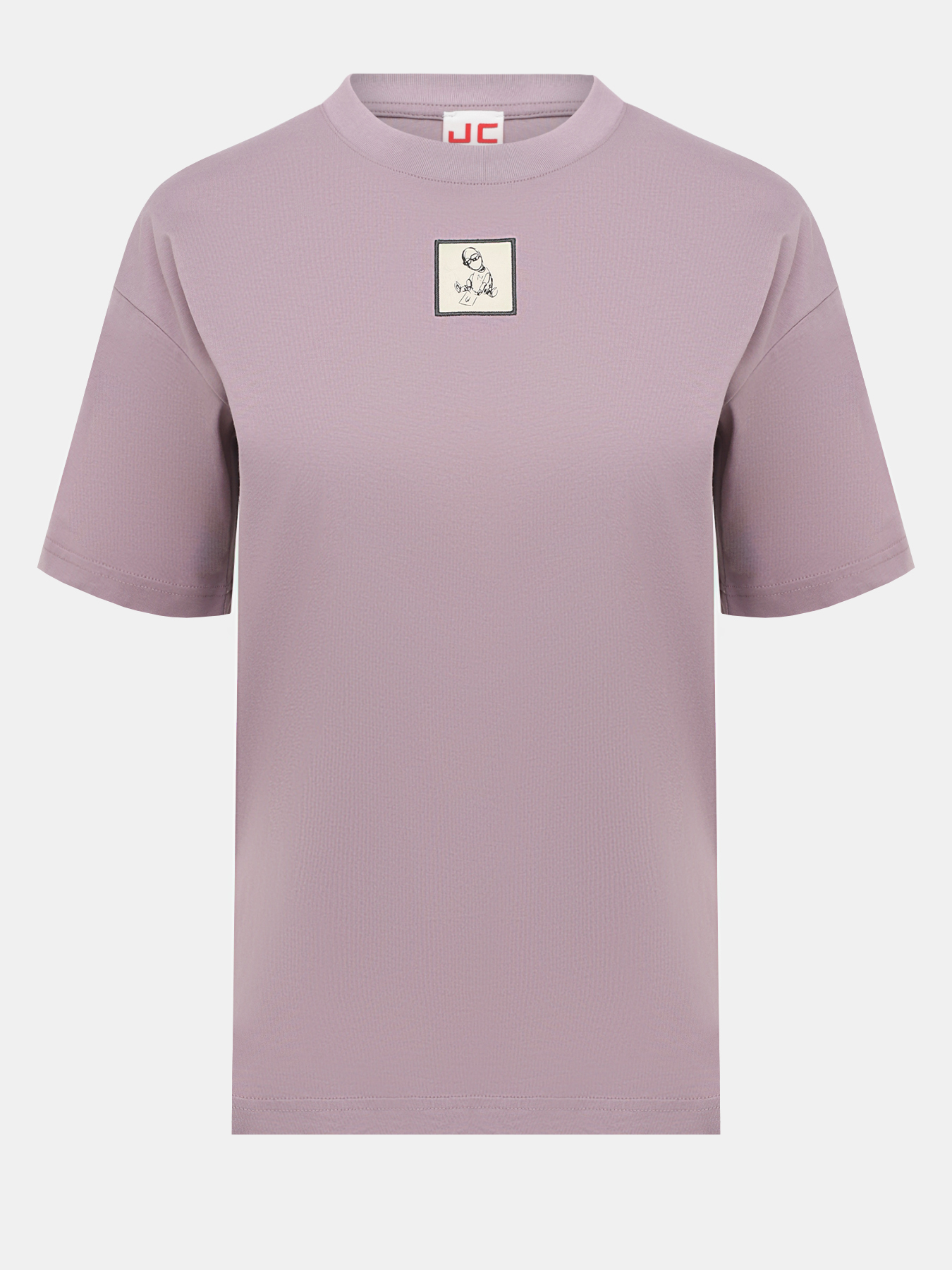 

Футболка женская Just Clothes 000000595 фиолетовая 44 RU, Фиолетовый, 000000595