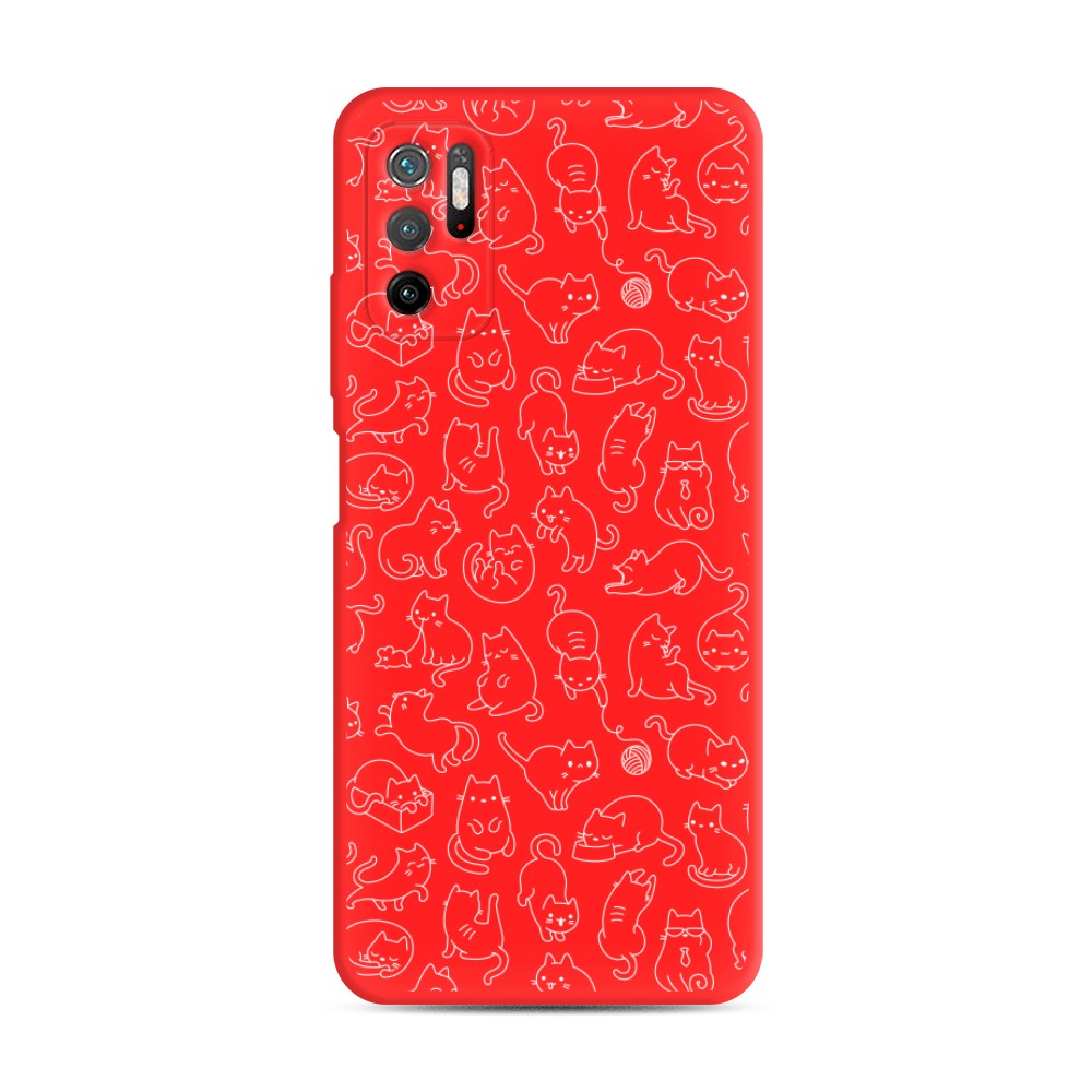 

Чехол Awog на Poco M3 Pro "Шкодливые котики", Разноцветный, 311053-1