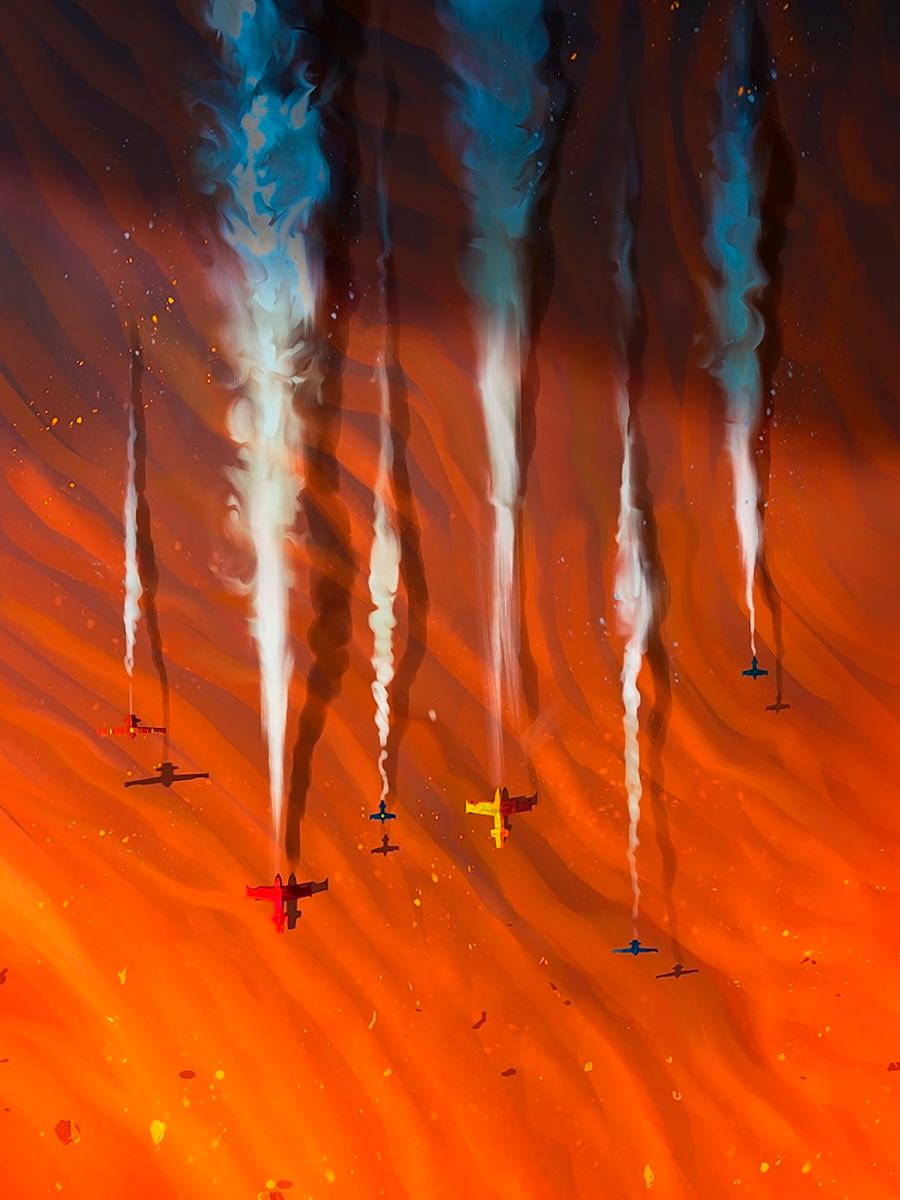 

Постер DRABS A3 Иллюстрация Flying low