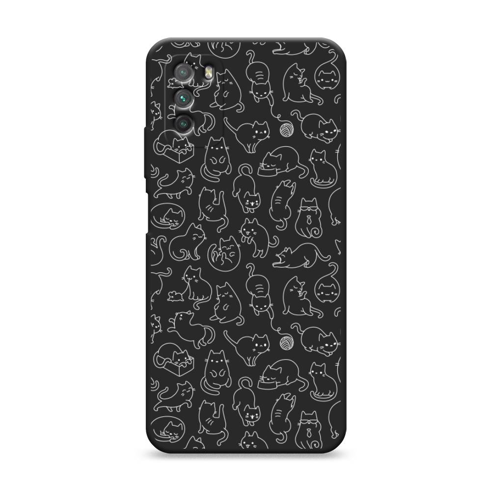 

Чехол Awog на Poco M3 "Шкодливые котики", Разноцветный, 39552-1
