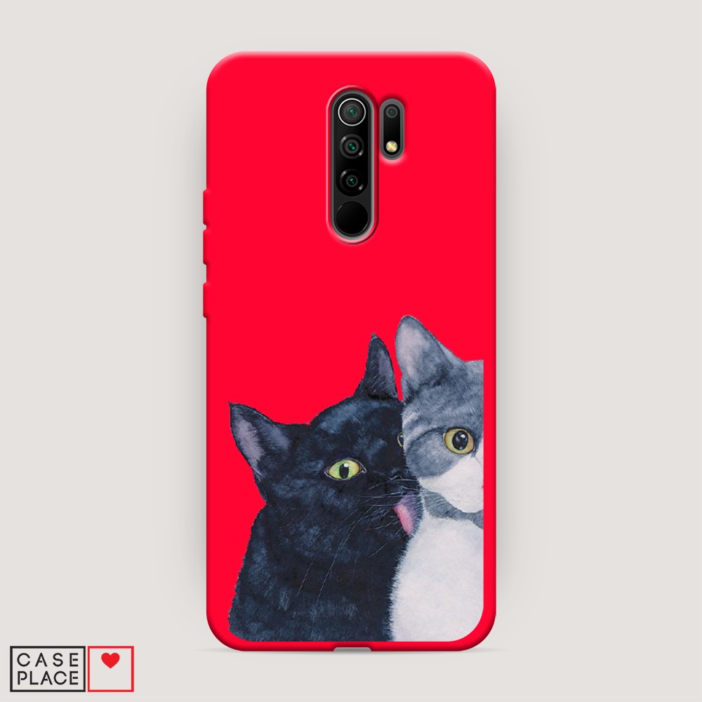 

Чехол Awog на Xiaomi Redmi 9 "Кошачья любовь", Разноцветный, 38353-1