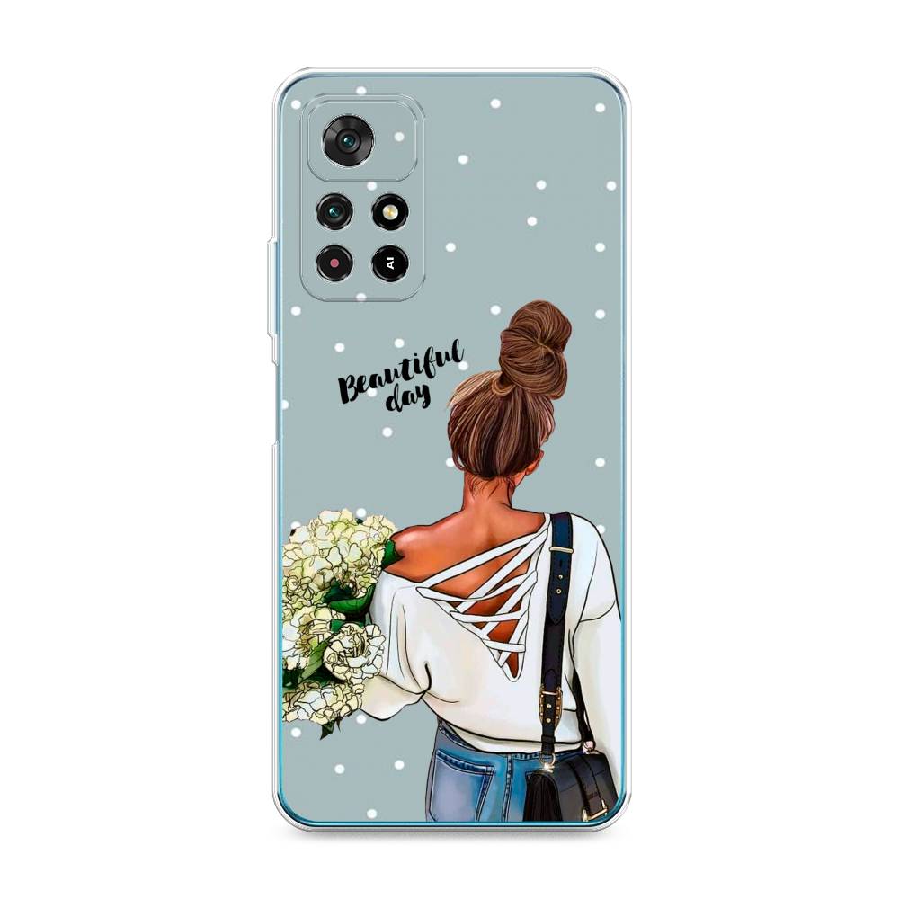 

Чехол Awog на Poco M4 Pro 5G "Beautiful day", Голубой;коричневый;бежевый, 311850-6