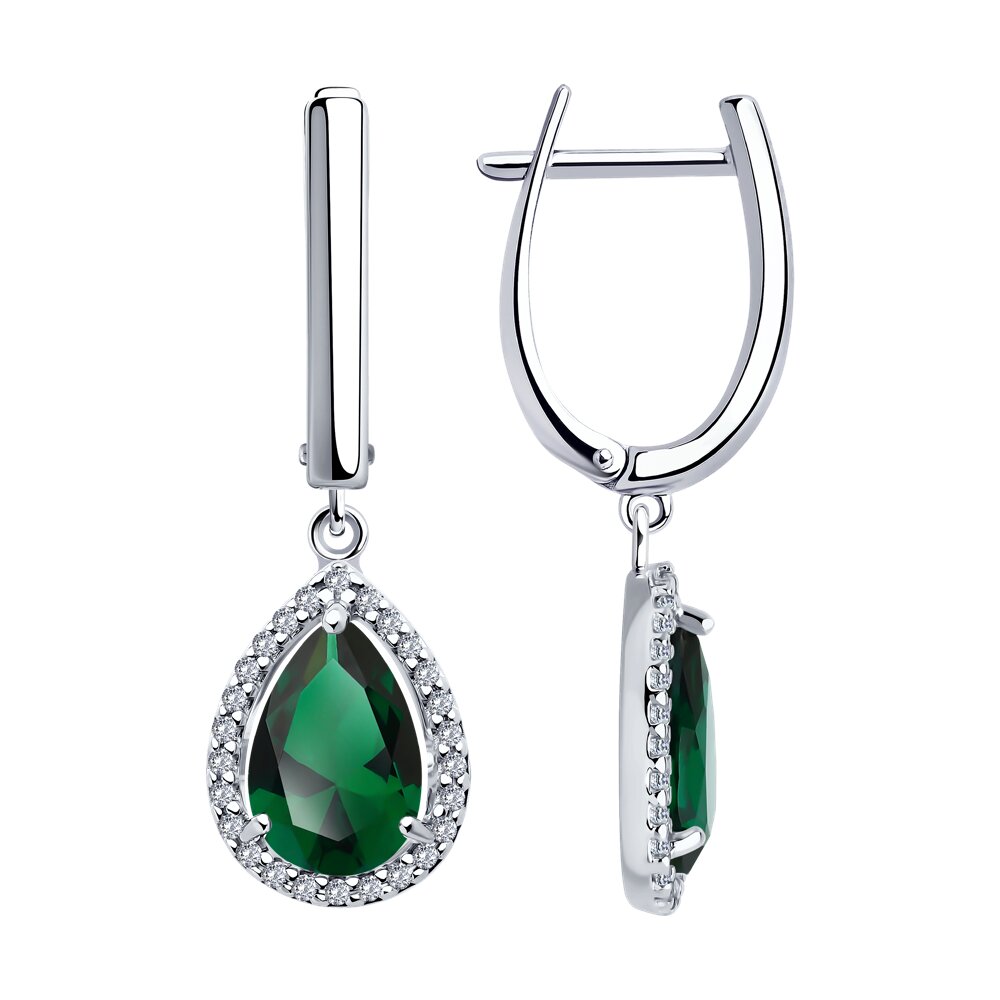 

Серьги из серебра SOKOLOV 94026745, фианит, 94026745