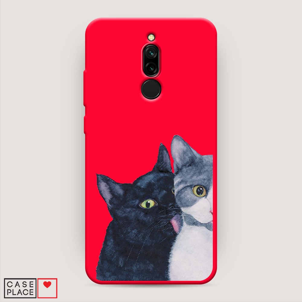 

Чехол Awog на Xiaomi Redmi 8 "Кошачья любовь", Разноцветный, 37153-1
