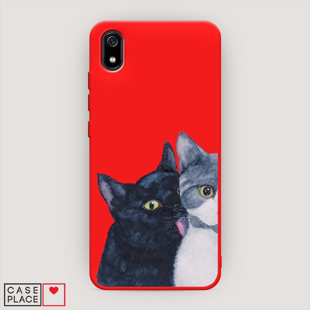 

Чехол Awog на Xiaomi Redmi 7A "Кошачья любовь", Разноцветный, 35453-1