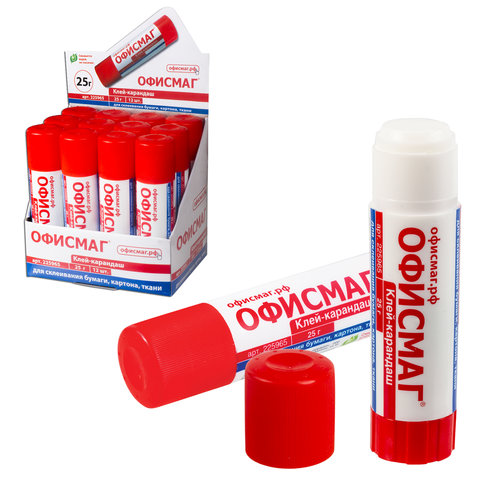 

Клей-карандаш ОФИСМАГ, 25 г, 225965 - 12 шт
