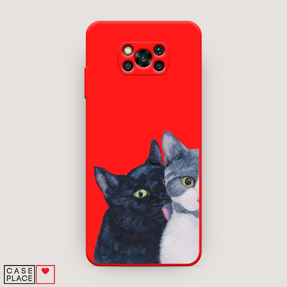 

Чехол Awog на Poco X3/X3 Pro "Кошачья любовь", Разноцветный, 39253-1