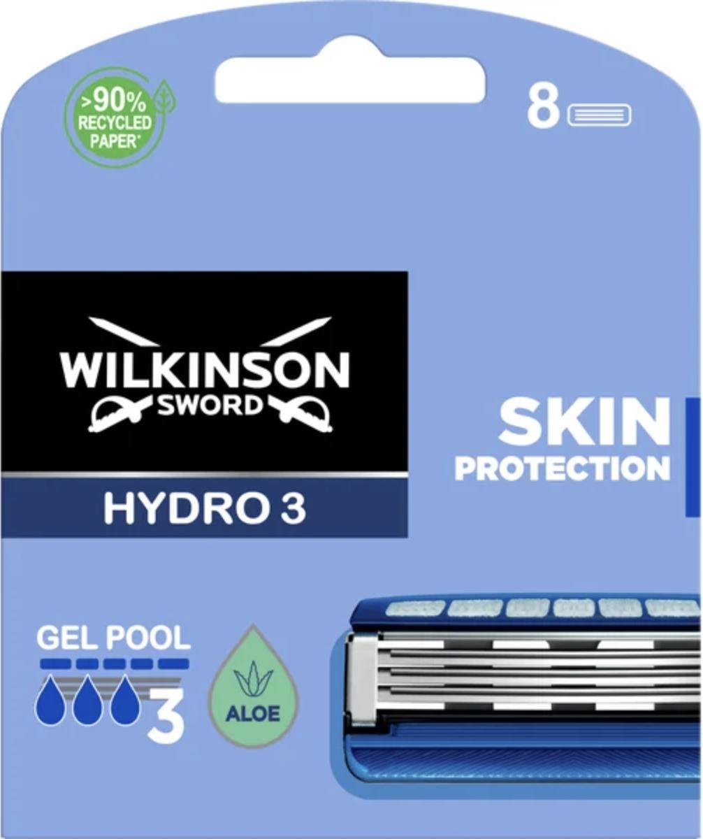 Купить Сменные кассеты для бритв HYDRO Wilkinson Sword Hydro 3 Skin Protection, 8 шт.