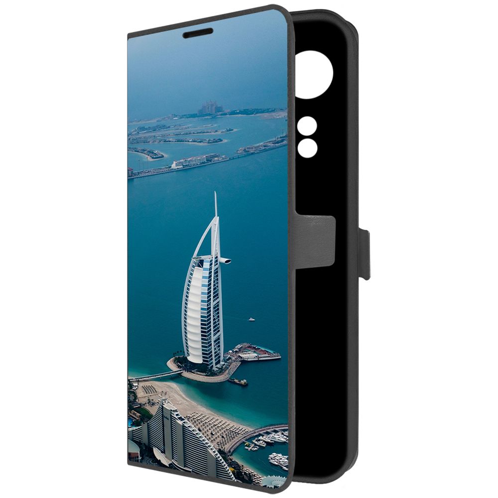 

Чехол-книжка Krutoff Eco Book для Oppo A58 4G ОАЭ, Бурдж-эль-Араб (черный)