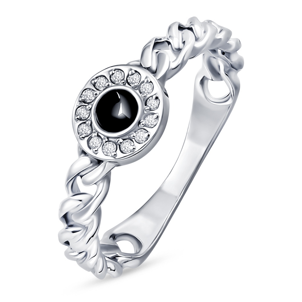 

Кольцо из серебра р.  585Gold 701013800, фианит, 701013800