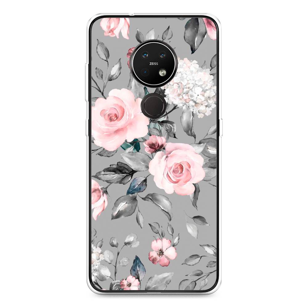 

Чехол Awog "Розы на сером" для Nokia 7.2, 123150-8