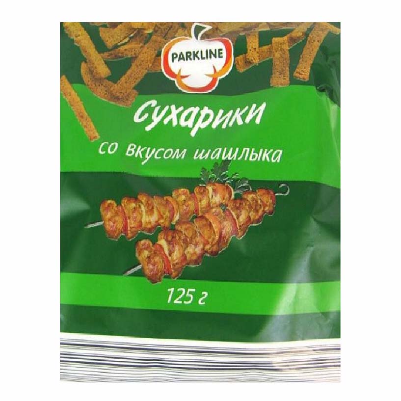 

Сухарики ржано-пшеничные Parkline со вкусом шашлыка 125 г
