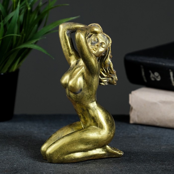 

Хорошие сувениры Статуэтка "Нега" золото, 13х9х5см, Золотистый, Статуэтка "Нега" золото, 13х9х5см