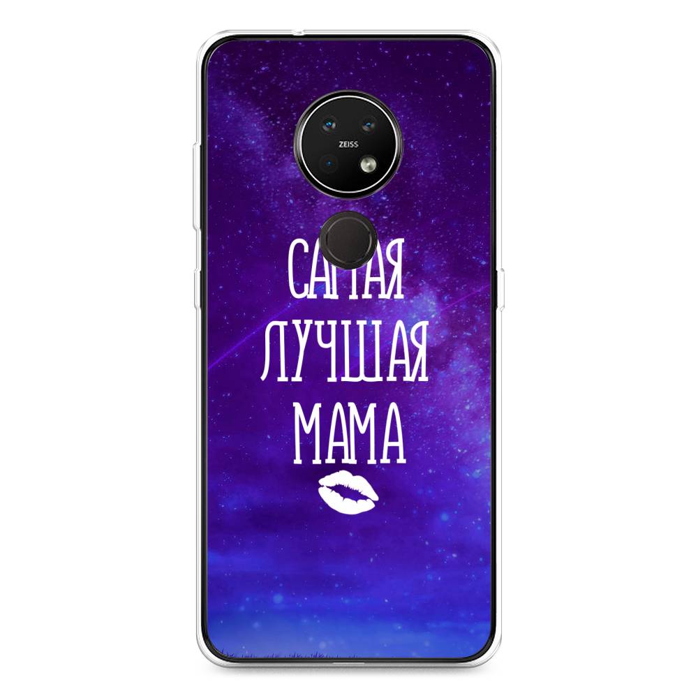 

Чехол Awog на Nokia 7.2 / Нокиа 7.2 "Лучшая мама", Фиолетовый;синий;белый, 123150-6