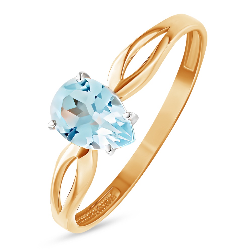 

Кольцо из золота р. , 585Gold 201014439, топаз, 201014439