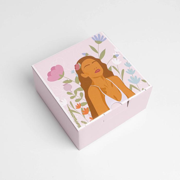

Коробка подарочная Дарите Счастье Girl 15 х 15 х 7 см