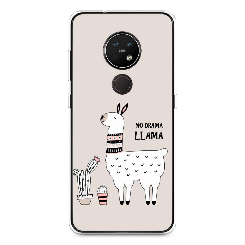 

Чехол Awog на Nokia 7.2 / Нокиа 7.2 "No drama LLama", Бежевый;серый;белый, 123150-2