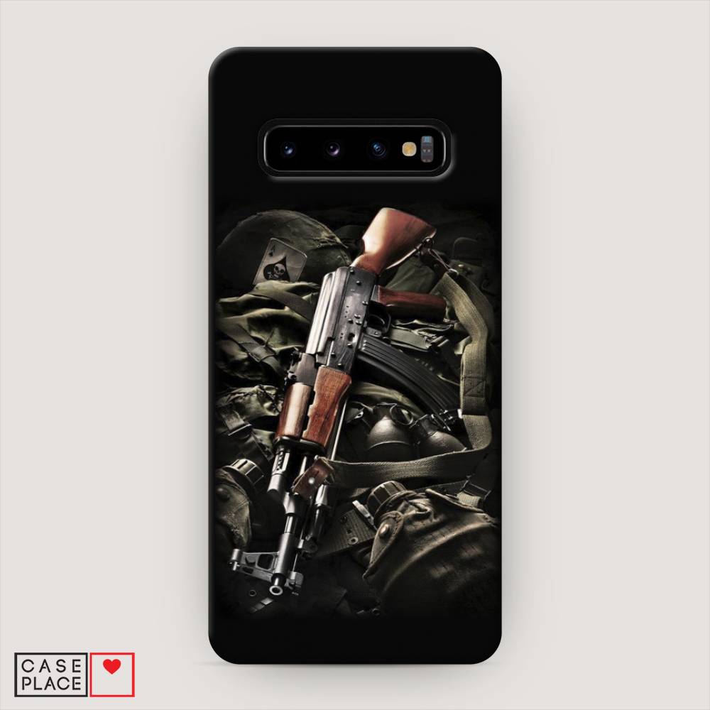 

Пластиковый чехол "Автомат" на Samsung Galaxy S10, 27020-4
